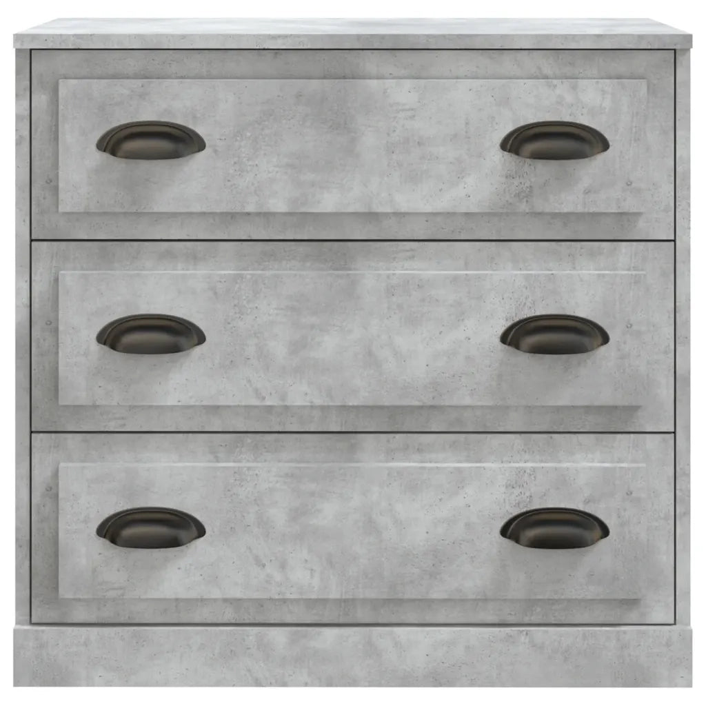 Credenze 2 pz Grigio Cemento in Legno Multistrato 3185243