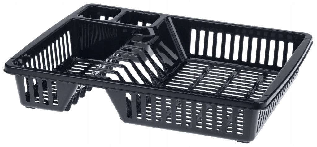 Scolapiatti KADAX per posate, piccolo, a un solo livello, in plastica, 38 cm