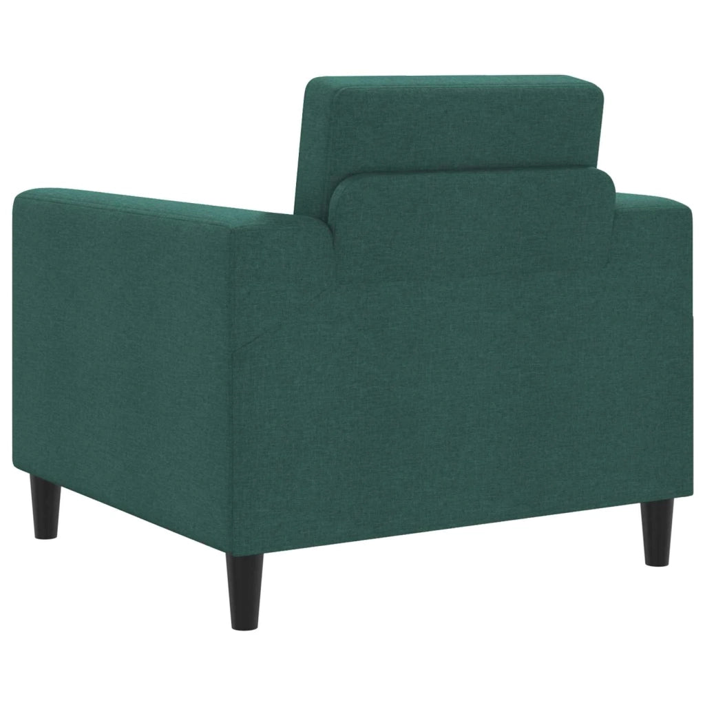 Divano Sedia-Poltrona Verde Scuro Tessuto 527095