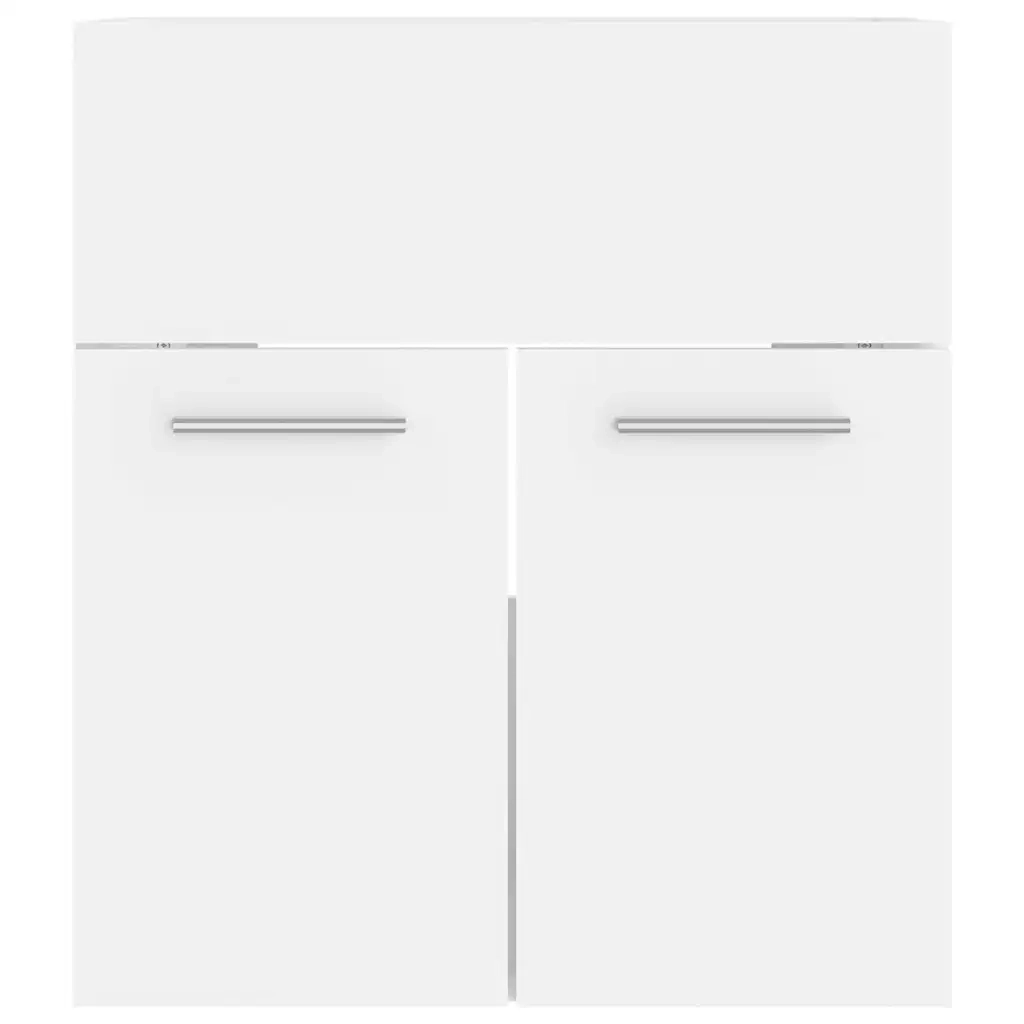 Set Mobili da Bagno Bianco in Truciolato 3070991
