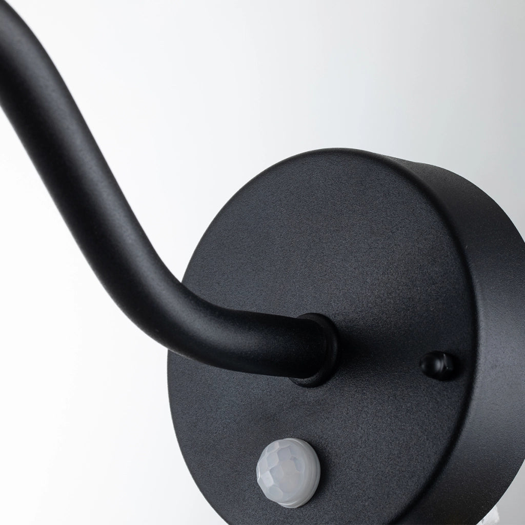 Applique esterna con sensore nera E27 60W Klampenborg Elstead