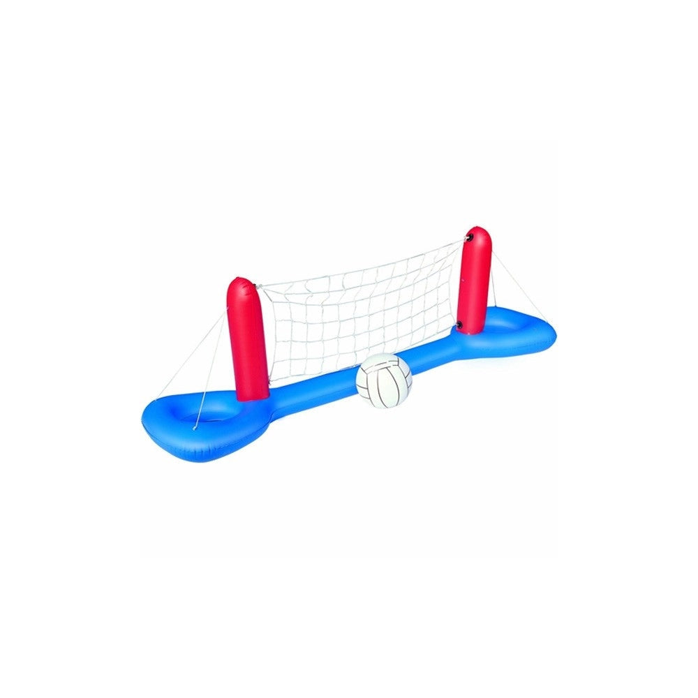 Trade Shop - Rete Pallavolo Gonfiabile Galleggiante Con Pallone 244 X 64 Cm Mare Piscina -