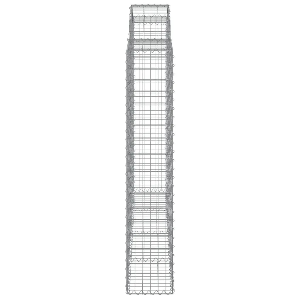 Cesti Gabbioni ad Arco 2 pz 200x30x160/180 cm Ferro Zincato 3146173