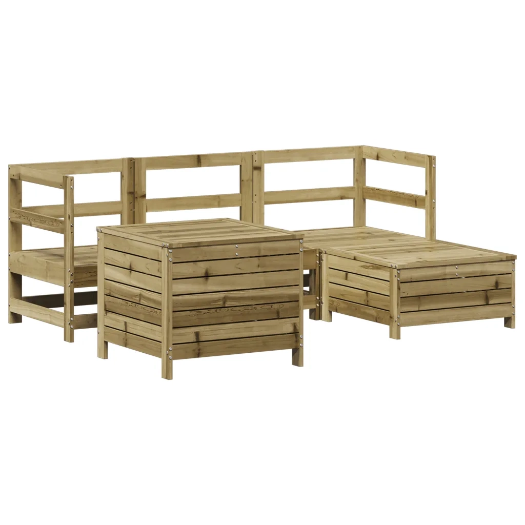 Set Divani da Giardino 5 pz in Legno Impregnato di Pinocod mxl 92788