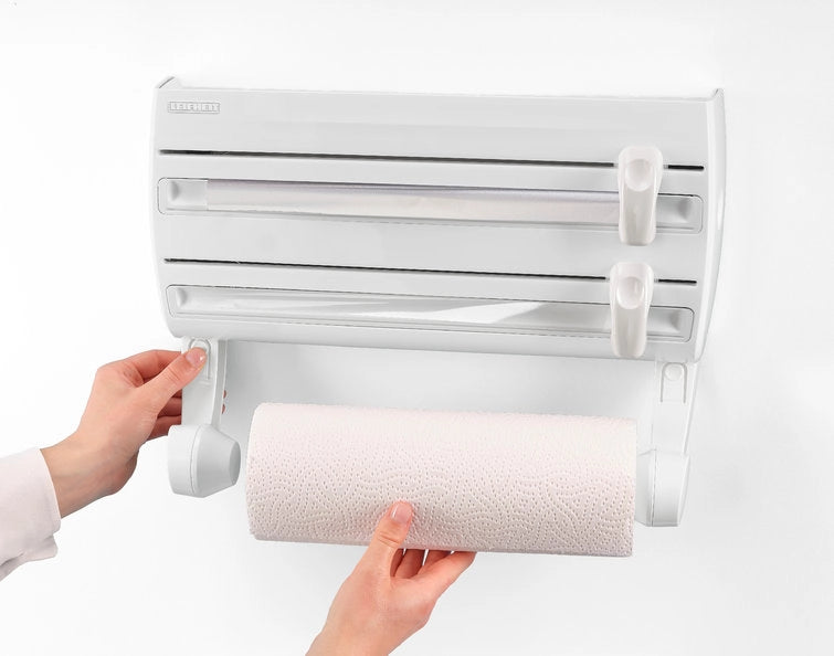Portarotolo a Parete Pellicola Alluminio Carta Scottex Cucina Leifheit Parat F2