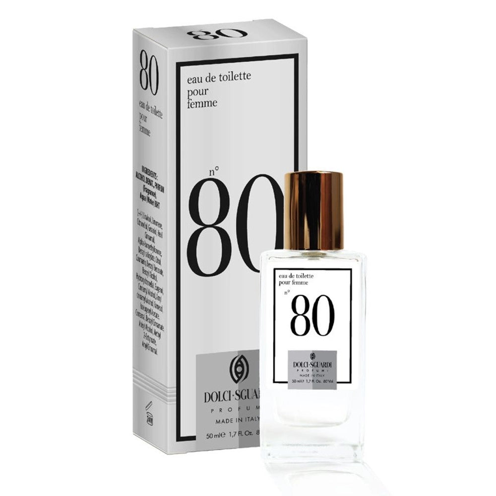 Trade Shop - Profumo Corpo Eau De Toilette Donna N°80 50ml Fragranza Iconica Sensuale Raffinata 006073 -