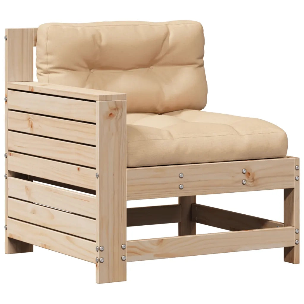 Set Divani Giardino 6 pz con Cuscini in Legno Massello di Pino 3250832