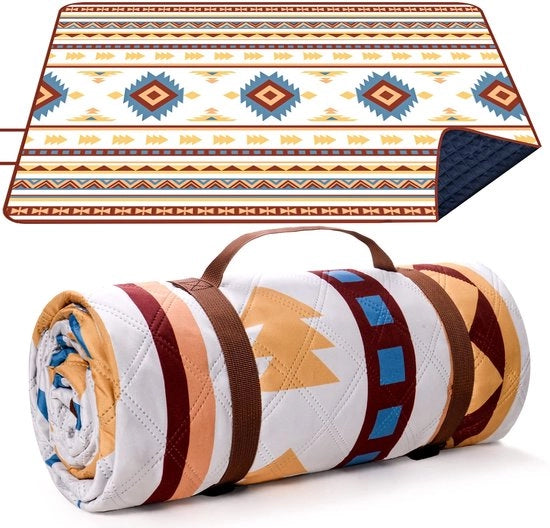 Pavillone da picnic extra grande - impermeabile - pieghevole - senza sabbia - maniglia portatile - 200 x 300 cm - tappeto da spiaggia