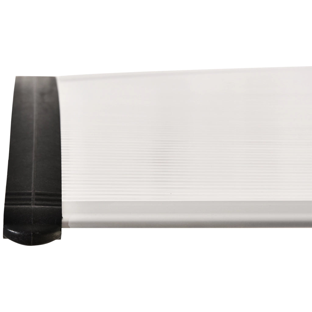 Pensilina Esterna in Policarbonato ¨C Zephmum ¨C Grigio 75x120 cm