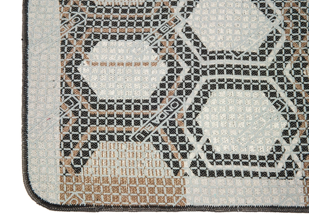Tappeto Bagno Doccia Antiscivolo Mod. Vietri Tappetino Super Assorbente Cotone Pelo Corto - 60x240 - Marrone