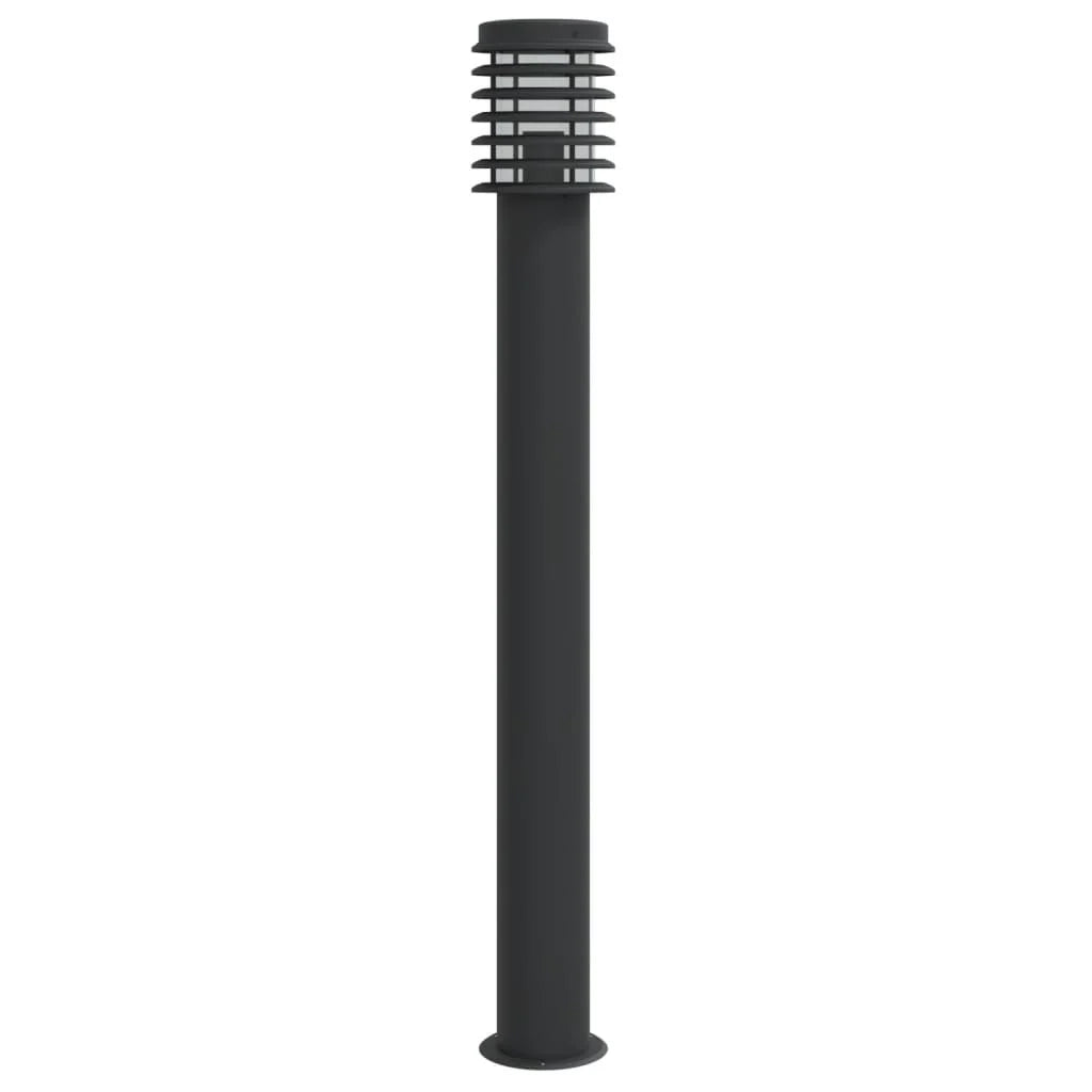 Lampada da terra per esterni 110 cm acciaio inox nero 02_0042505