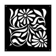 PLANTS - Pannello in PVC traforato - Parasole Misura: 48x48 cm, Colore: nero