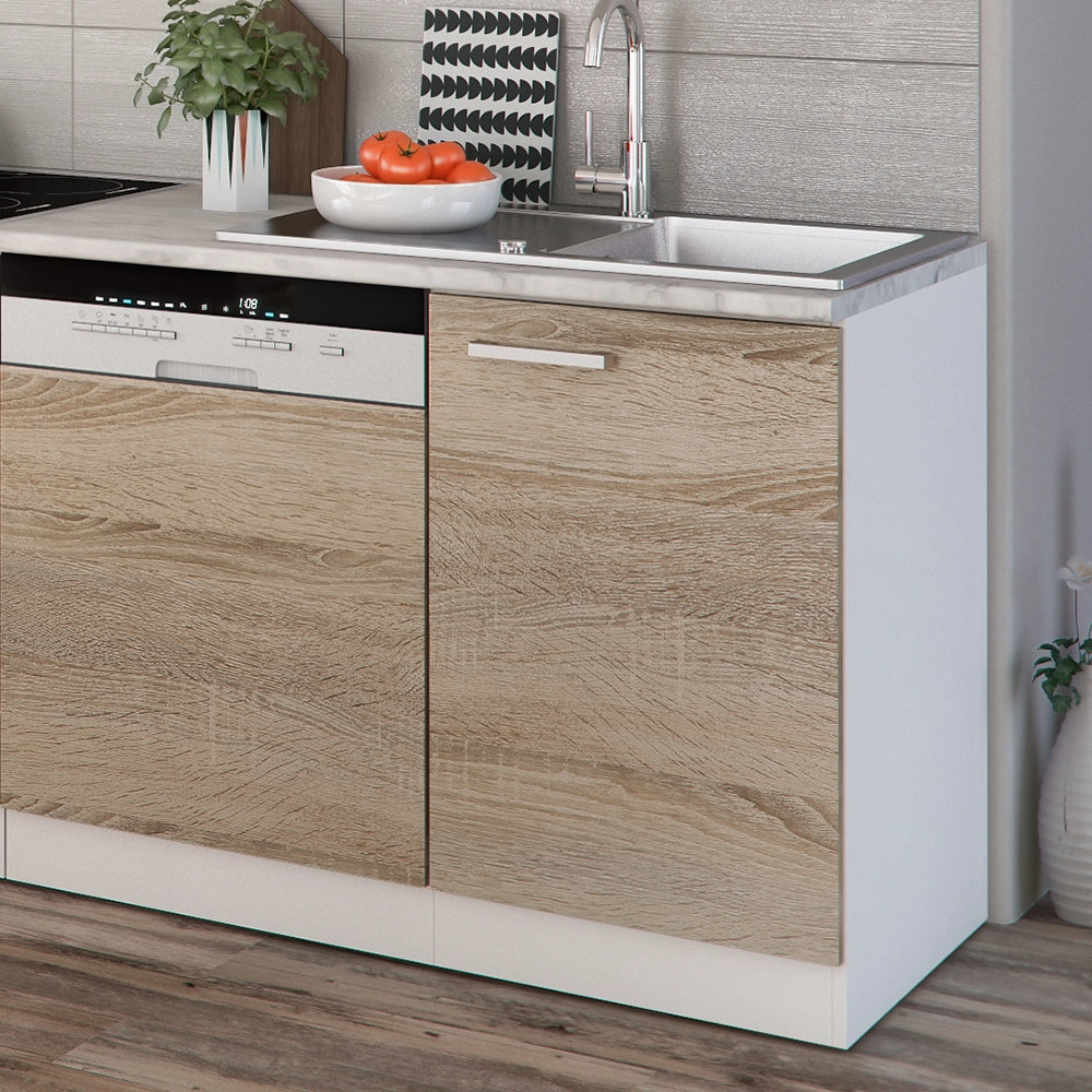 Vicco Cucina componibile Sonoma 270 cm senza piano di lavoro con striscia LED