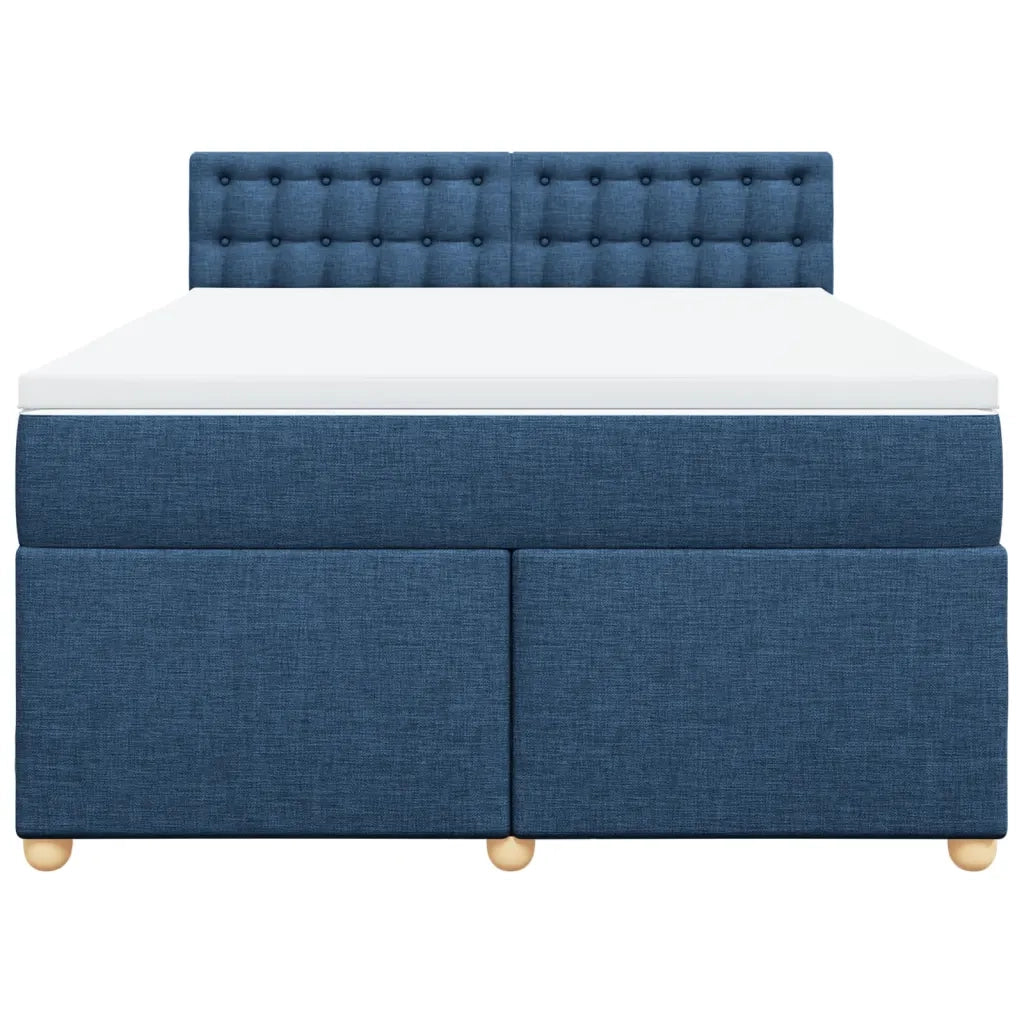 Giroletto a Molle con Materasso Blu 140x200 cm in Tessuto 3286723