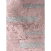 TAPPETO LINEE 50X80CM ROSA IN COTONE CON ANTISCIVO