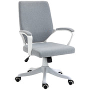 Sedia da ufficio giratoria con braccioli ¨C zephmum ¨C verde grigio, altezza regolabile, 62x69x92-100 cm