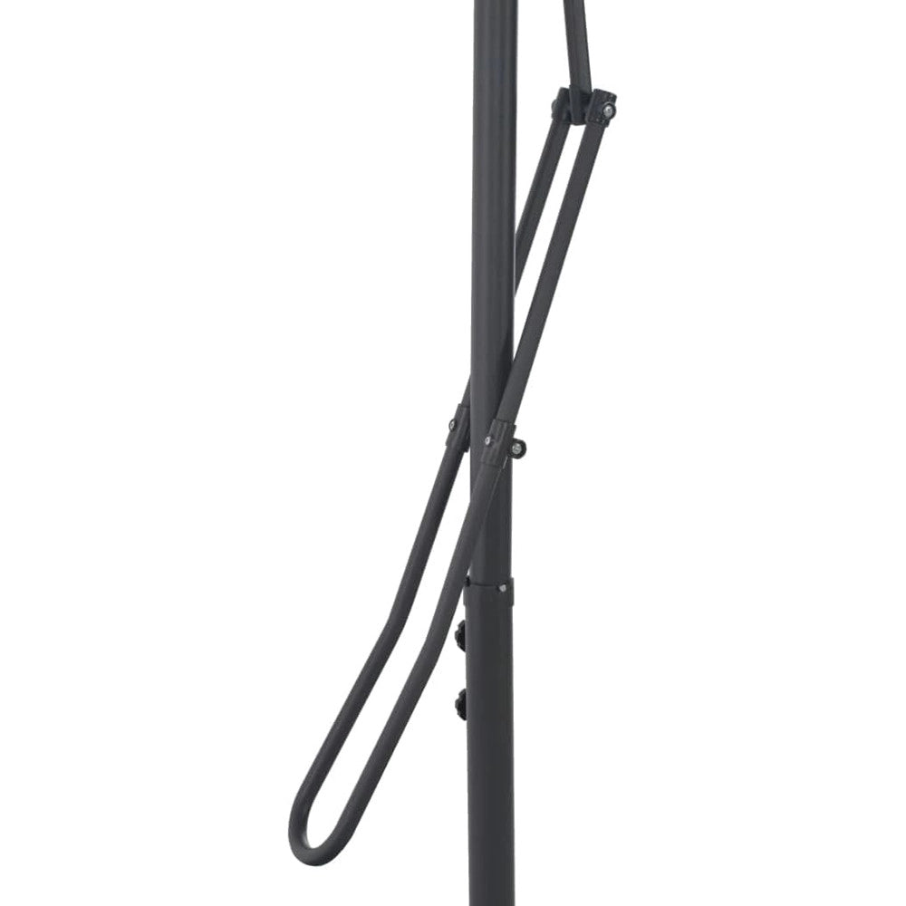 Trade Shop - Ombrellone Quadrato Da Esterno Giardino Palo Decentrato Con Base Grigio 2.5 X 2.5mt 425003 -