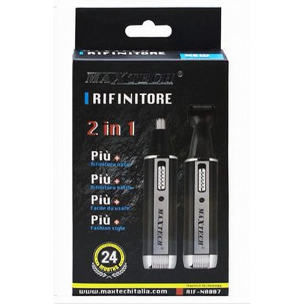Trade Shop - Mini Rasoio Ricaricabile 2in1 Rifinitore Peli Naso Barba Portatile 3w Rif-na007 -