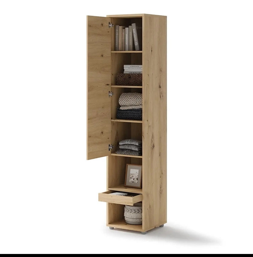 Lenart mobile BC 07 colonna verticale camera da letto cm46x45x217h rovere