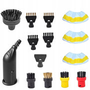 Set di Accessori per Pulizia compatibile con Kärcher SC1-SC5 – 14 Pezzi, Microfibra, Spazzole Nylon e Ottone