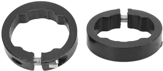 Manubri di bicicletta in alluminio - Coppe per manubri - Nero - Prodotto per manubri da 22.2mm - Ideale per biciclette - 2 pezzi