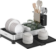 Afdruiprek Utschiusabile con supporto per utensili da cucina in acciaio inossidabile