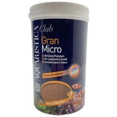 Aquaristica GranMicro - mangime in microgranuli per avannotti d'acqua dolce e marina e per coralli Formato: 1300 ml