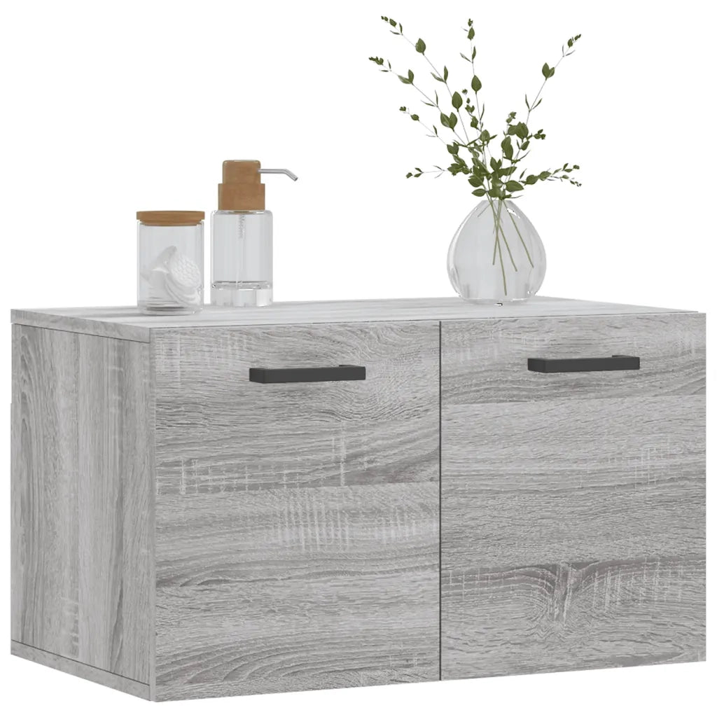 Armadietto a Muro | Mobile a Parete Grigio Sonoma 60x36,5x35cm in Legno Multistrato