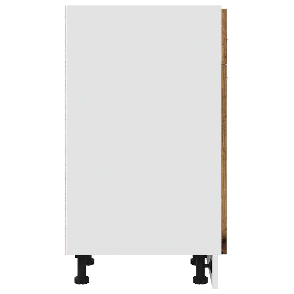 vidaXL Armadio Cassetto “Lyon” Legno Antico 30x46x81,5 cm