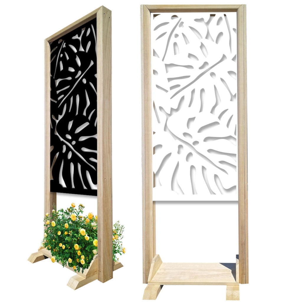FILODENDRO - Separè  - Paravento modulabile - 70x190cm - in Legno e PVC Colore: bianco