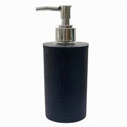 Trade Shop - Dispenser Sapone Liquido Bagno Per Lavandino Nero Accessori Arredo Bagno 79181 -