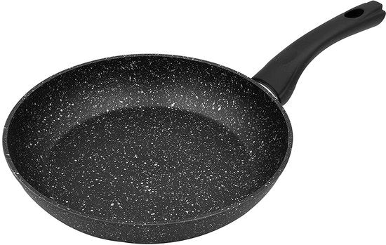 Piastra antiaderente in alluminio - 24 cm - Zwart - Ideale per diverse preparazioni - Adatta per gas, induzione...