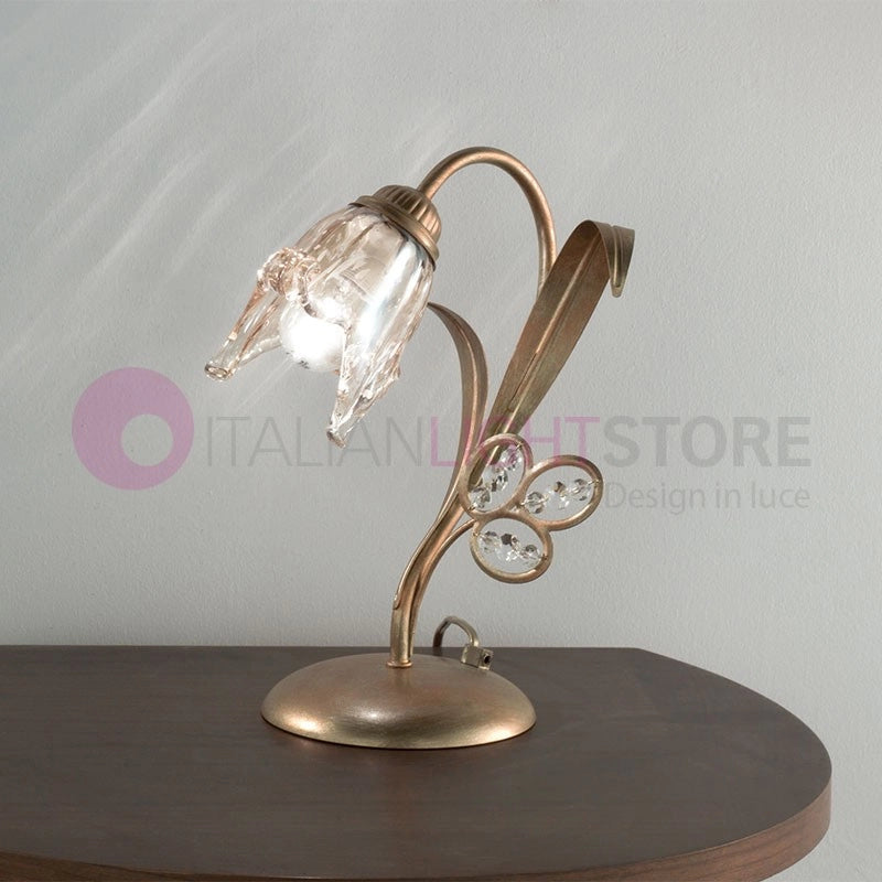 SOFIA Lampada da Tavolo e Comodino Stile Classico Rustico