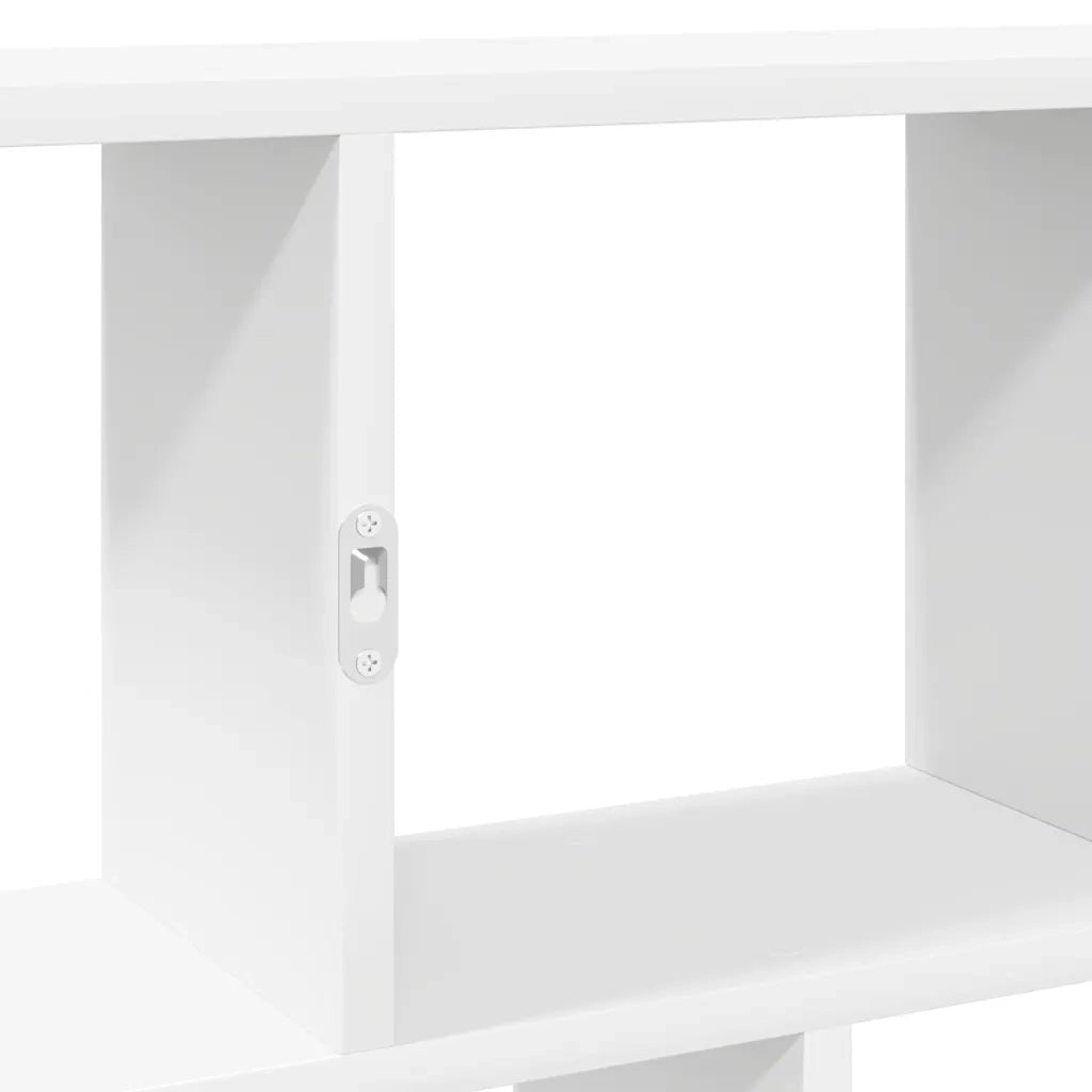 Mensola a Cubo da Parete 12 Scomparti Bianca in Truciolato 860013