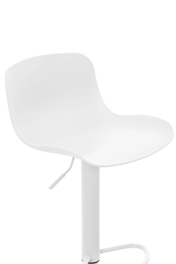 Set 2 Sgabelli Bar Almada In Polipropilene bianco