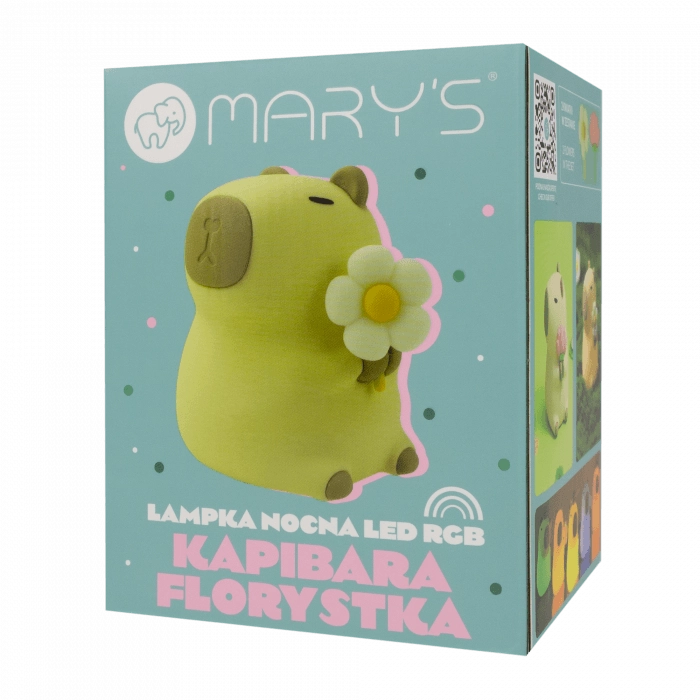 Lampada notte bimbi wireless dimmerabile RGBW capibara beige Mary's