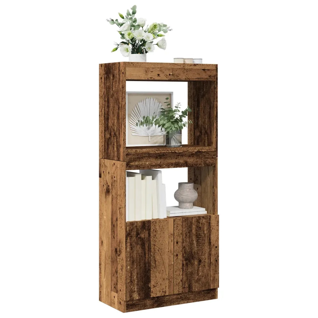 Credenza Legno Antico 63x33x140 cm in Truciolato 855113