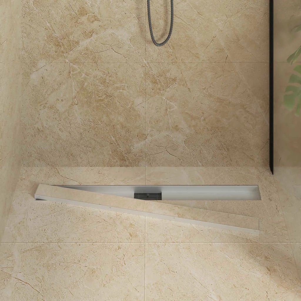 Drenaggio doccia 2 in 1 Argento 90 cm Acciaio Inox 304 CFW7578721