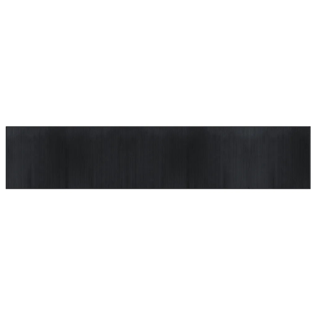 Tappeto Rettangolare Nero 100x1000 cm in BambÃ¹