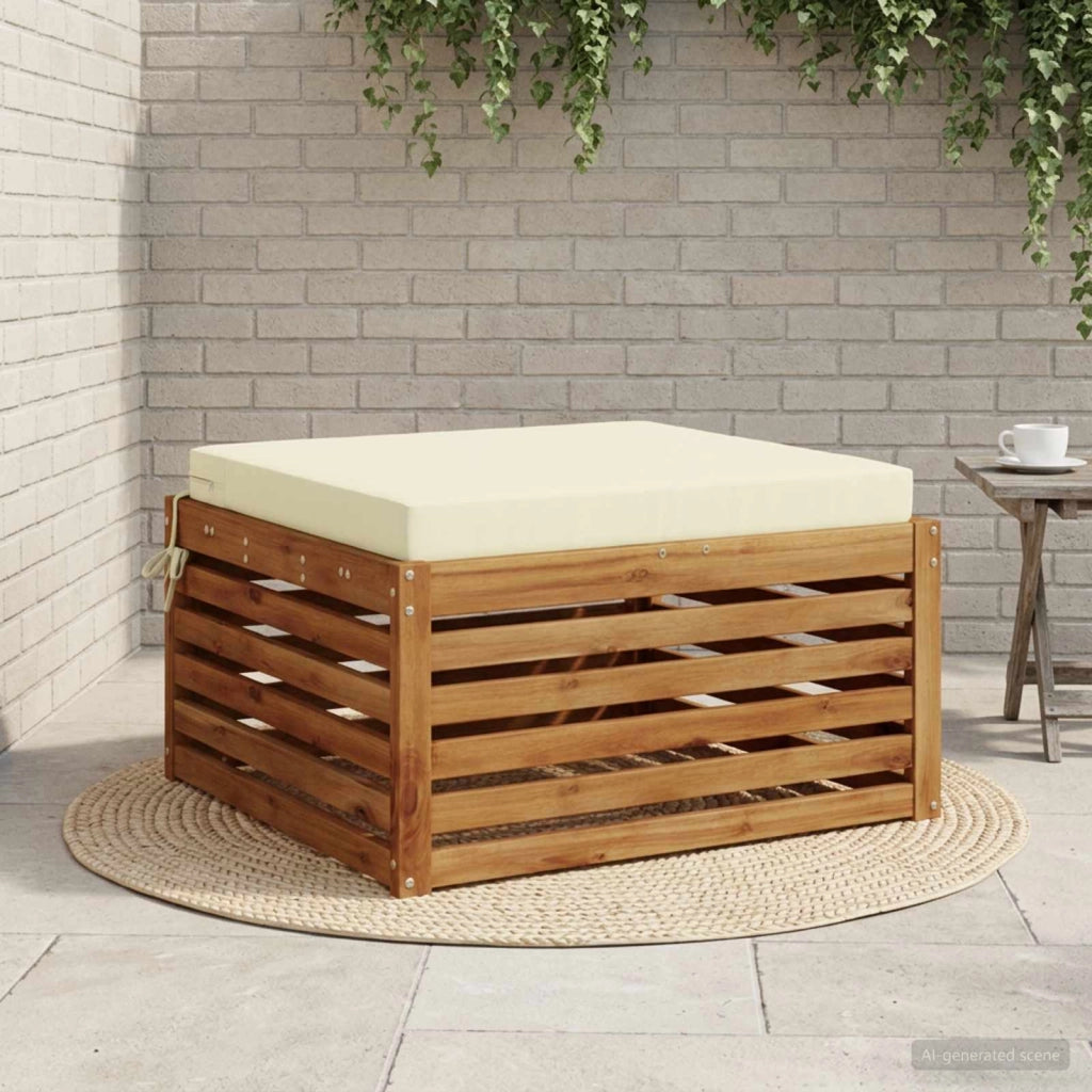Cuscino per Sedia in Unico Pezzo SOEST 100% Poliestere Crema 944909