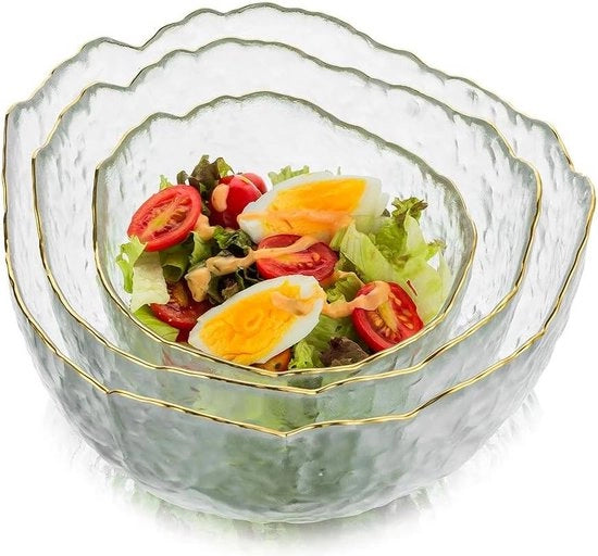 Set di piatti da servire da 3 - Piatti da stivare - Piatti per zuppa - Piatti per mescolare e pranzare - Piatti per feste e catering