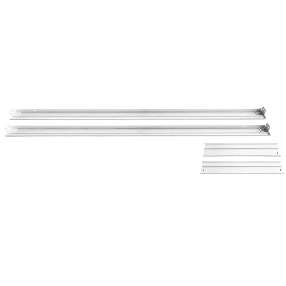 Cornice bianca a soffitto in alluminio per pannello LED 120x30