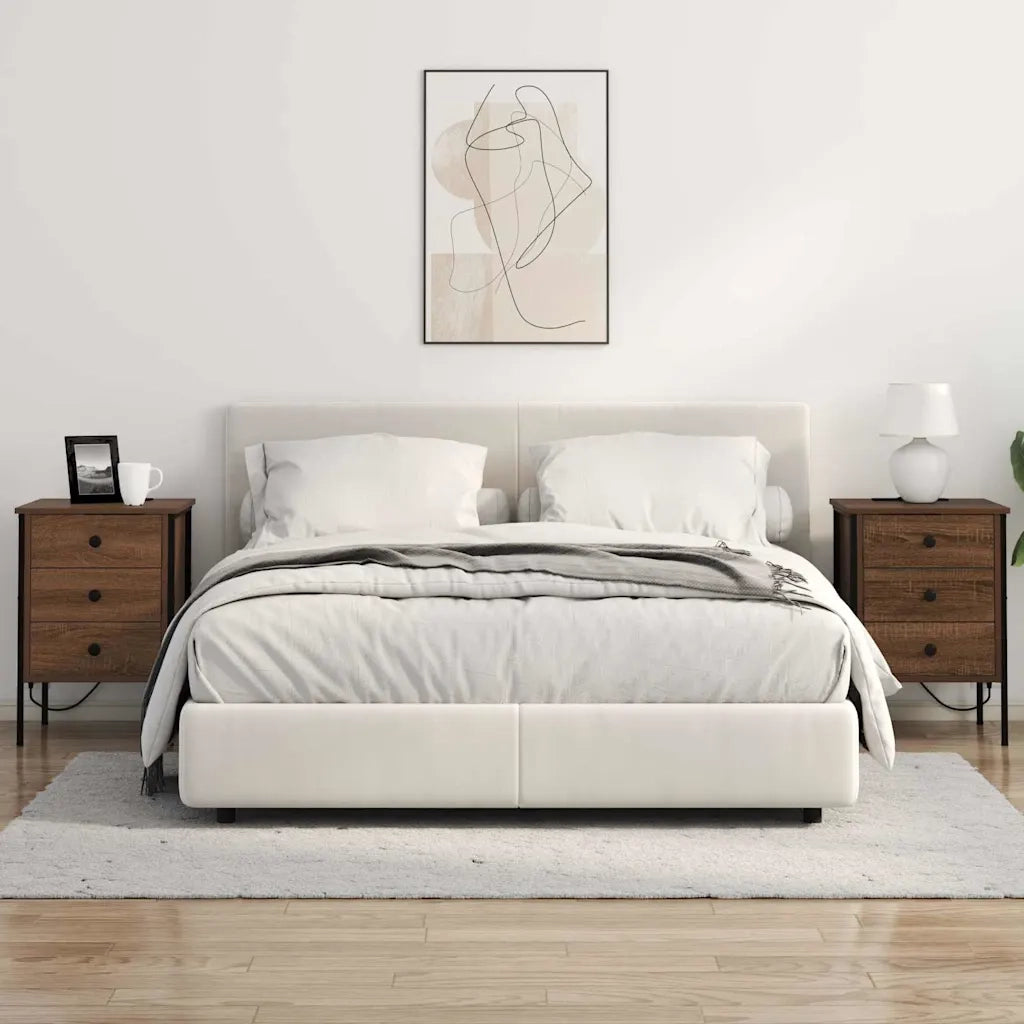 Armadio da Notte con cassetto Rovere Marrone 42 x 41 x 61 cm 859488