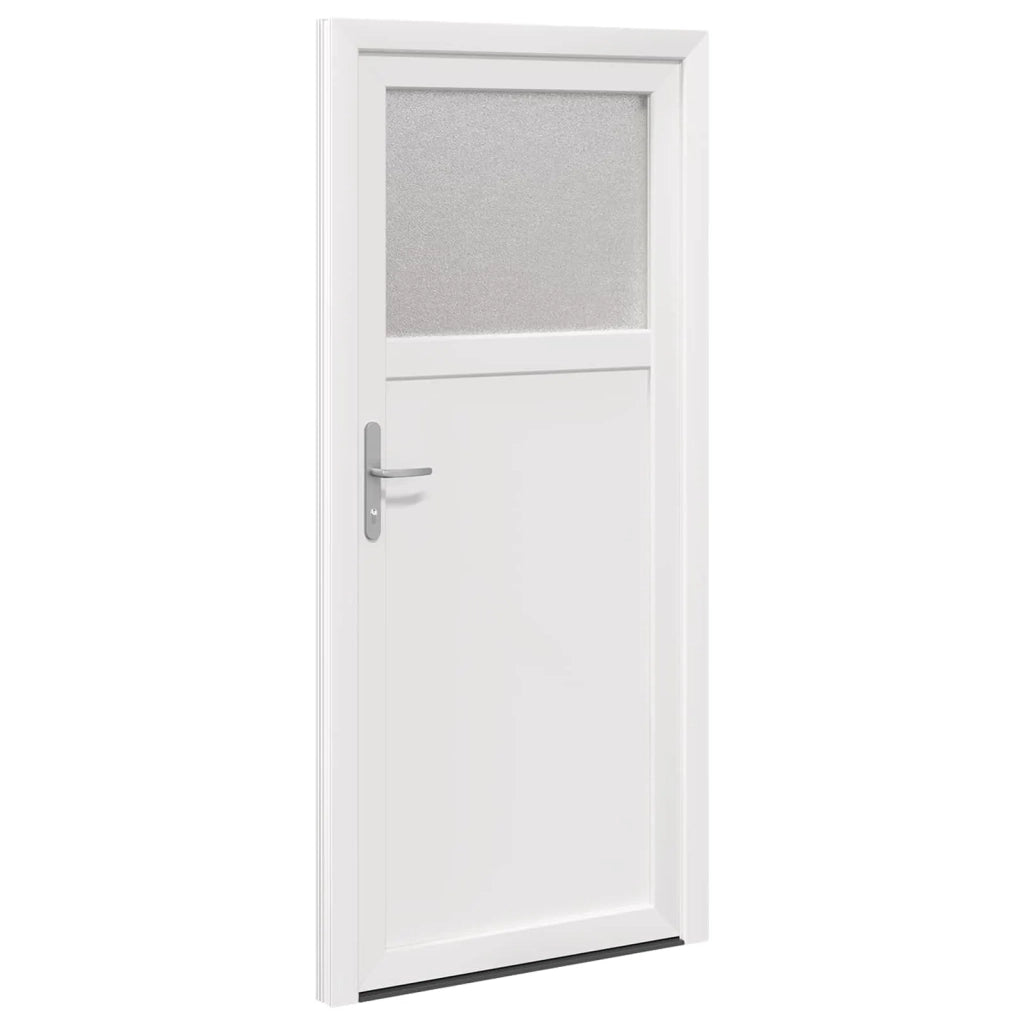 Porta d'ingresso laterale Bianco 88 x 198 cm PVC