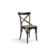 PAZZO DESIGN Sedia Oscar Nero Consumato set da 4 sedie