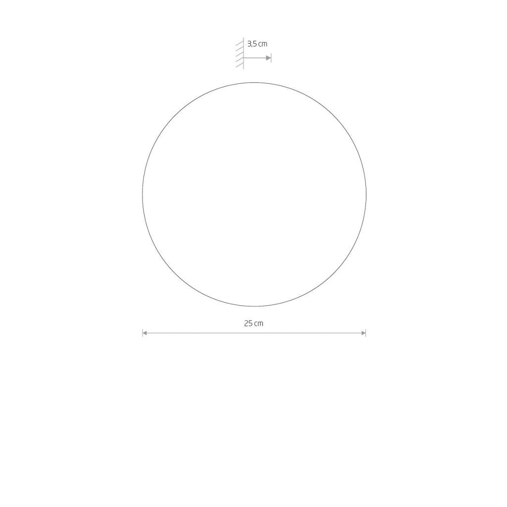 Applique tonda Ø25 legno scuro Ring Timber LED 10W Nowodvorski