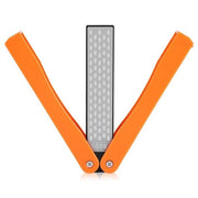 Schiaccia Carta Bicchiere Doppio Faccia 400/600 Grit - Piastra di Affilatura - Design Ripiegabile - Facile da Usare - Per Utensili da Cucina - Adatto all'Uso all'Aperto