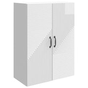Mobiletto a muro Bianco Lucido 66 x 34,5 x 90 cm 898569