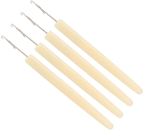 Accessori per macchina da cucire - Pusher per ago - 4 pezzi - Polimero/Acciaio inossidabile - Accessori per macchine da cucire - Modelli universali - Dimensioni 13 x 1 x 3 cm - Ago per macchina da cucire