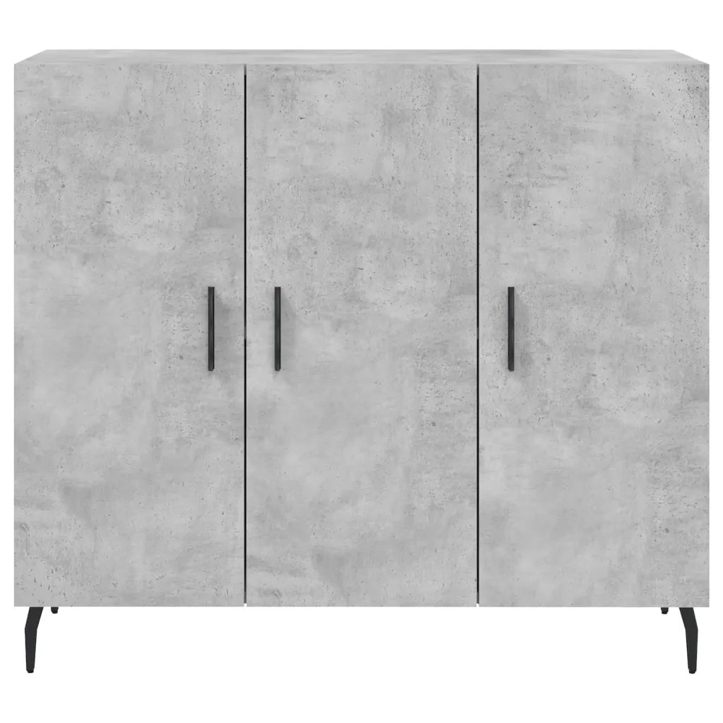 Credenza | Madia | Buffet da pranzo | Armadio da pranzo Grigio Cemento 90x34x80 cm in Legno Multistrato